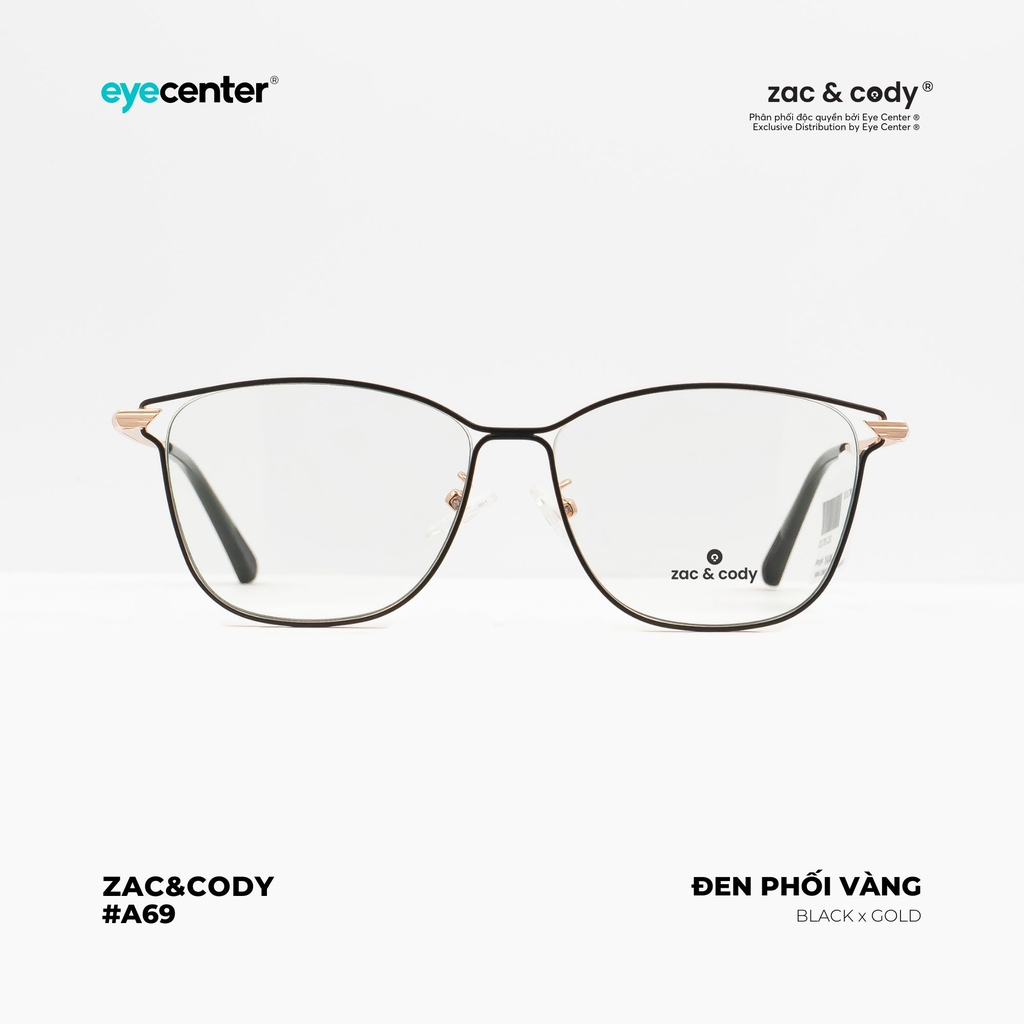 [A69]Gọng kính cận nữ chính hãng ZAC & CODY kim loại chống gỉ signature cao cấp ZC LC705 by Eye Center Vietnam