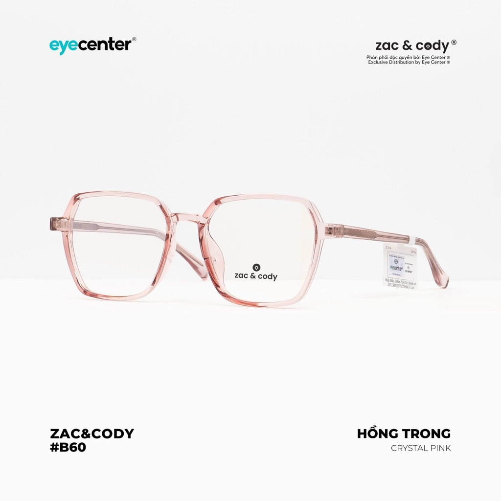 [B60] Gọng kính cận nữ chính hãng ZAC & CODY lõi thép chống gãy nhiều màu ZC 7116 by Eye Center Vietnam