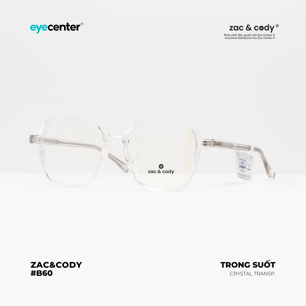 [B60] Gọng kính cận nữ chính hãng ZAC & CODY lõi thép chống gãy nhiều màu ZC 7116 by Eye Center Vietnam