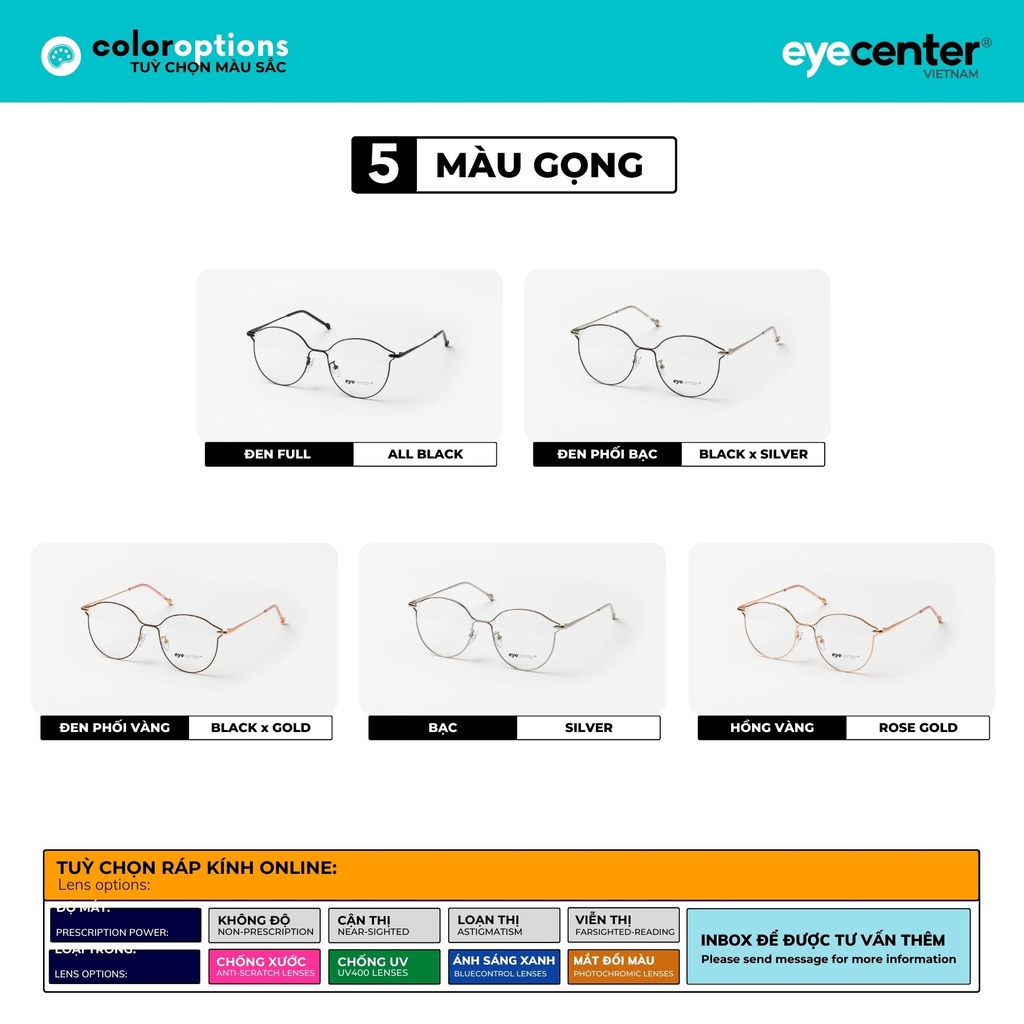 [C21] Gọng kính cận chính hãng EYECENTER 72836