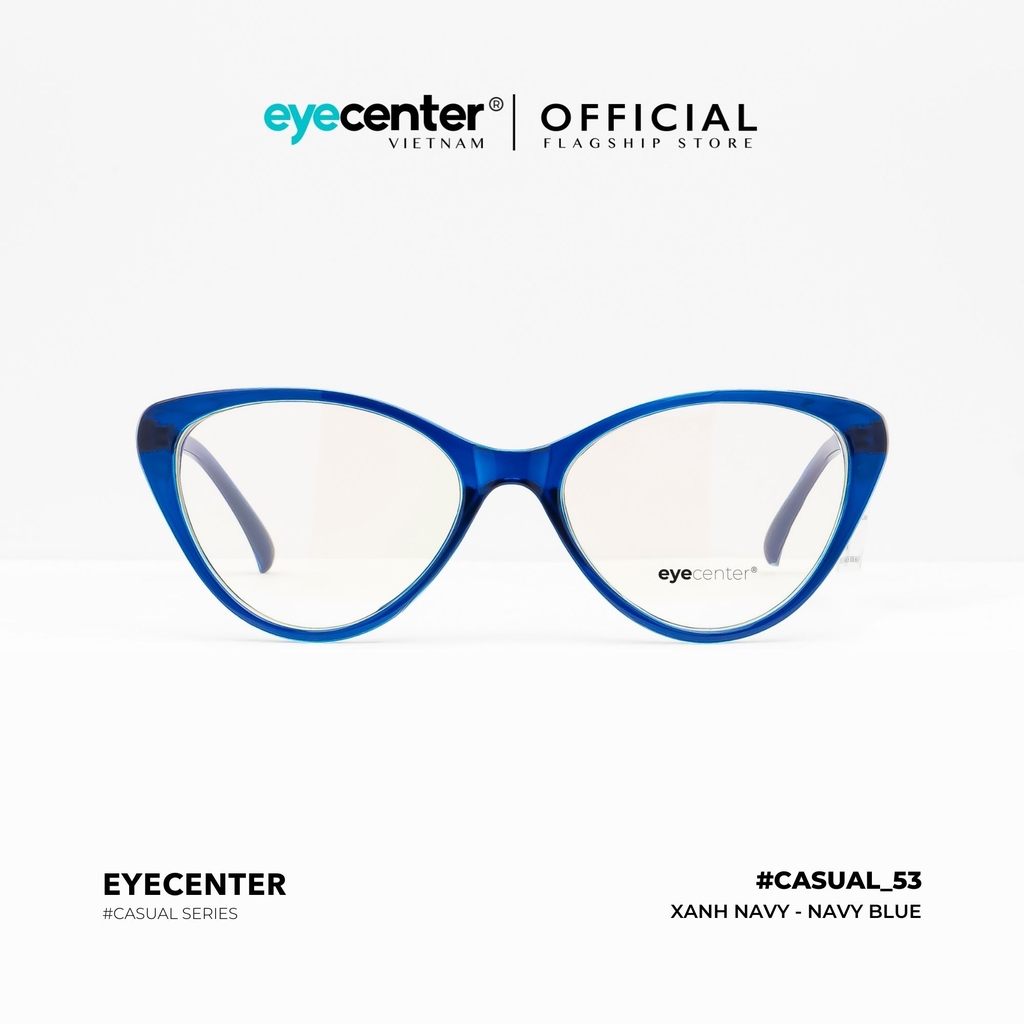 [K01] Gọng kính cận nữ chính hãng EYECENTER dáng mắt mèo nhựa dẻo chống gãy cao cấp K01 EK 2383 by Eye Center Vietnam