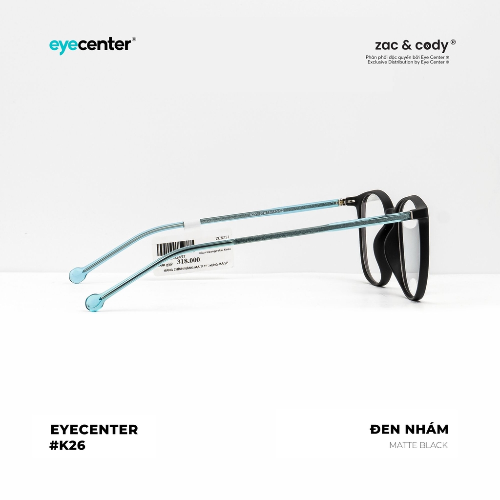 [K26] Gọng kính cận nữ chính hãng EYECENTER lõi thép chống gãy K26 EK 8251 by Eye Center Vietnam