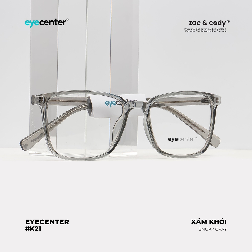 [K21] Gọng kính cận nam nữ  chính hãng EYECENTER lõi thép chống gãy K21 EK 8101 nhập khẩu by Eye Center Vietnam