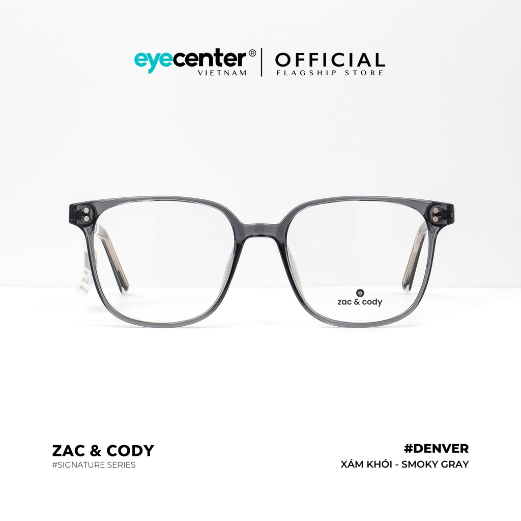 [A31] Gọng kính cận nam nữ chính hãng ZAC & CODY Denver lõi thép chống gãy  ZC TR1922 A31 by Eye Center Vietnam