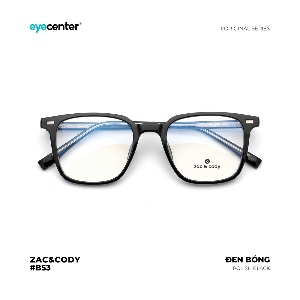 [B53]Gọng kính cận nam nữ chính hãng ZAC & CODY lõi thép chống gãy original.53 ZC 7111 by Eye Center Vietnam