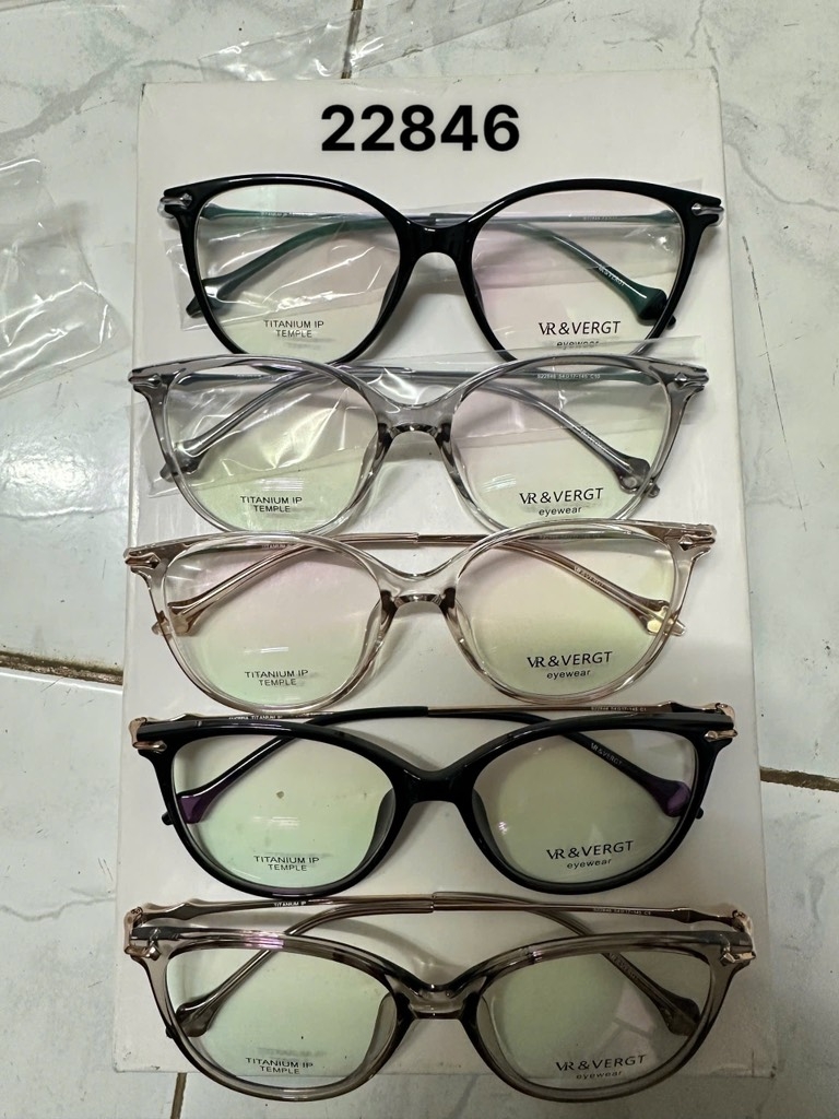 [VA423] Gọng kính cận mắt mèo nữ chất liệu nhựa phối kim loại chống gỉ by Eye Center Vietnam