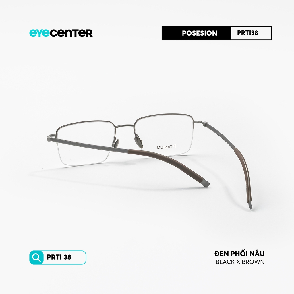 [PRTI 38] Gọng kính cận nam nữ TITANIUM siêu nhẹ chống gỉ by Eye Center Vietnam