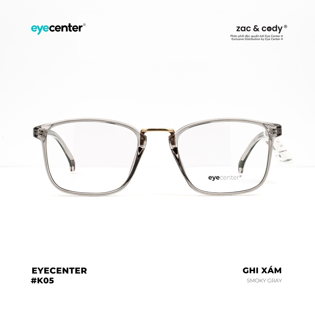 [K05] Gọng kính cận nam nữ chính hãng EYECENTER nhựa dẻo chống gãy siêu nhẹ K05 TR90 EK 210 by Eye Center Vietnam