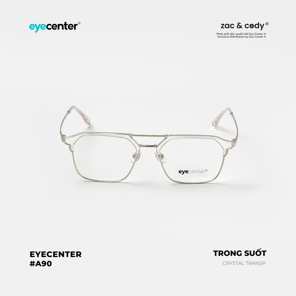 [B104] [2295 - 68087 - 9376] Gọng kính cận nam nữ chính hãng EYECENTER nhựa phối kim loại 2295  by Eye Center Vietnam
