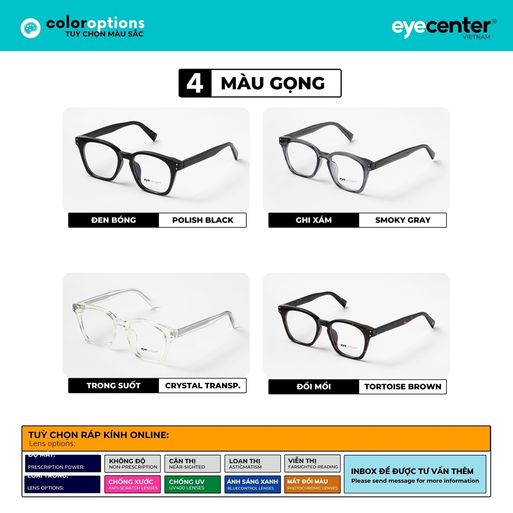 [A103]  Gọng kính cận nam nữ chính hãng ZAC & CODY K 9210 by Eye Center Vietnam