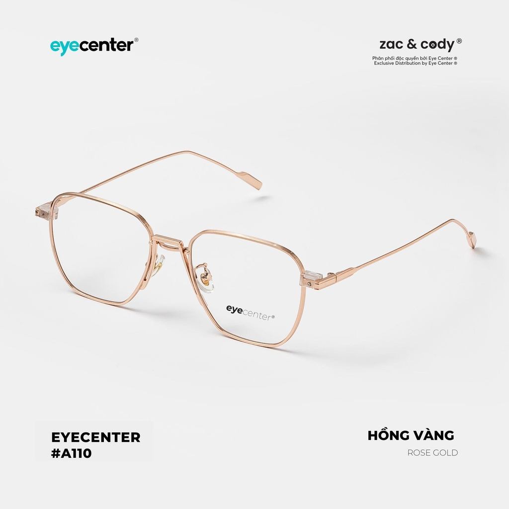 [A110]  Gọng kính cận nam nữ chính hãng ZAC & CODY 31756 by Eye Center Vietnam