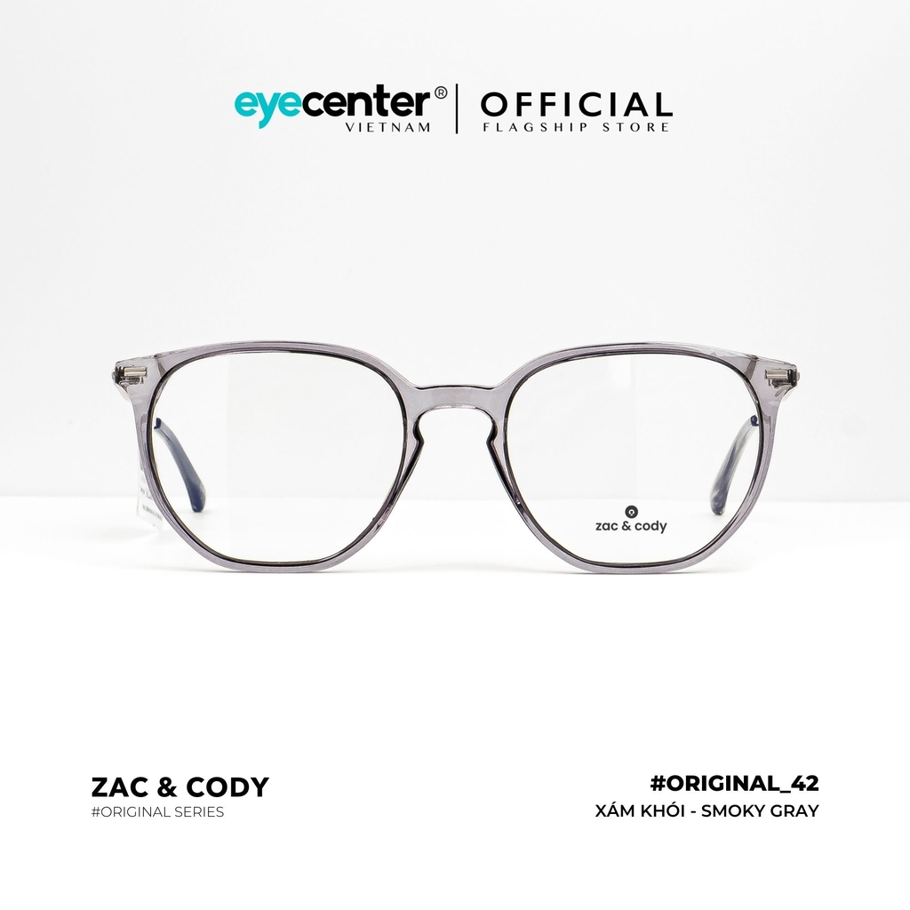 [B42] Gọng kính cận nam nữ  chính hãng ZAC & CODY kim loại chống gỉ  original.42  ZC ST6910 by Eye Center Vietnam