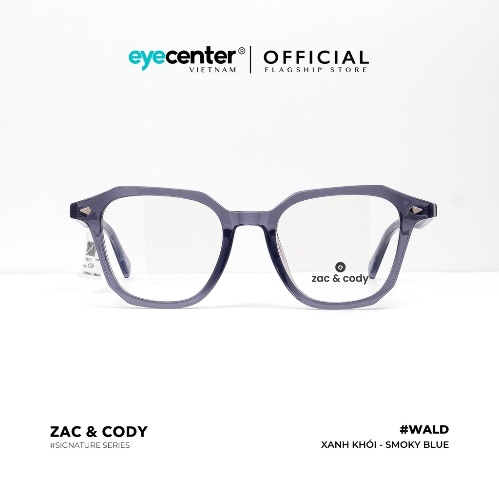 [A46] Gọng kính cận nam nữ Wald chính hãng ZAC & CODY lõi thép chống gãy  ZC CH2806 A46 by Eye Center Vietnam