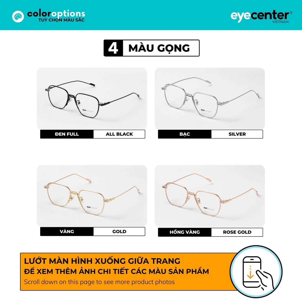 [A110]  Gọng kính cận nam nữ chính hãng ZAC & CODY 31756 by Eye Center Vietnam