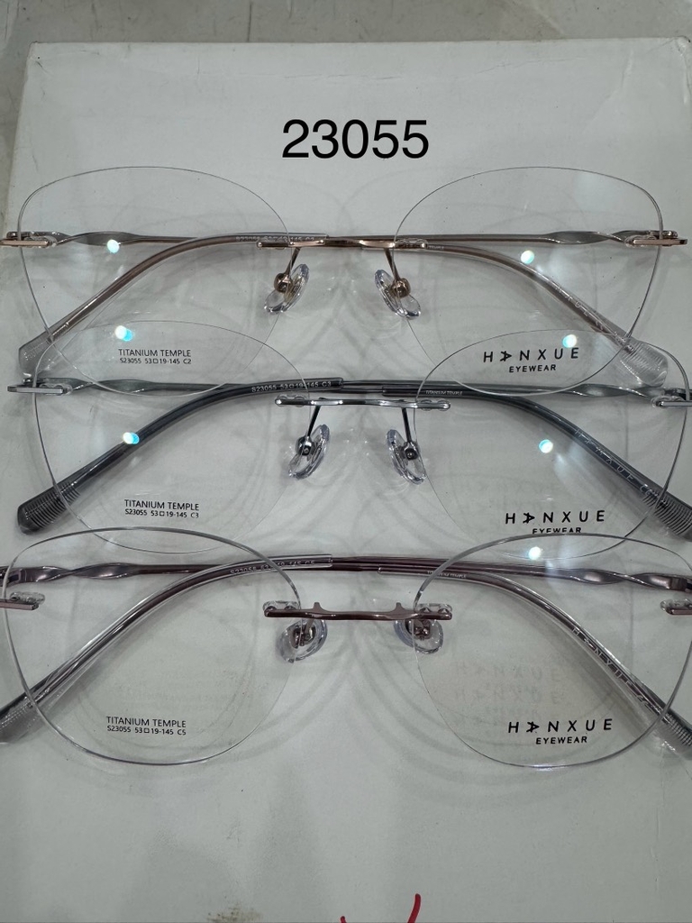 [A458] Gọng kính cận không viền TITANIUM siêu nhẹ chống gỉ by Eye Center Vietnam