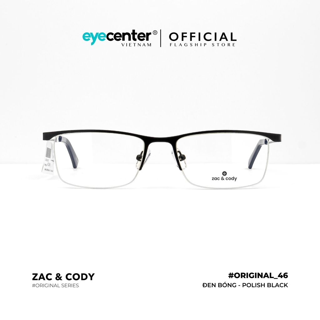 [B46] Gọng kính cận nam nữ chính hãng ZAC & CODY kim loại chống gỉ nhiều màu original.46 ST 5916 by Eye Center Vietnam