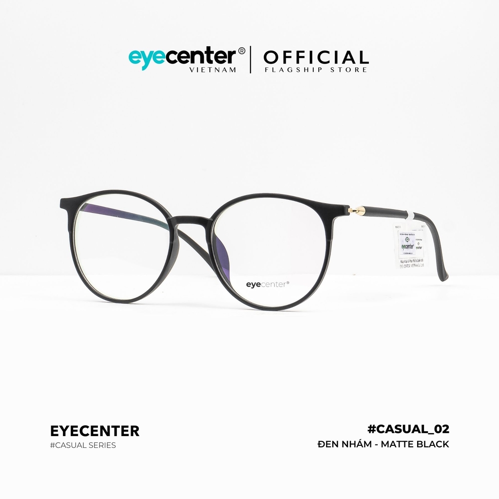 [K02]Gọng kính cận nam nữ chính hãng EYECENTER nhựa dẻo chống gãy siêu nhẹ K02 TR90 EK 513 by Eye Center Vietnam