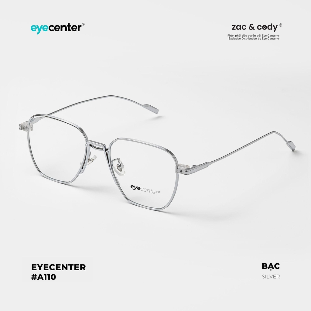 [A110]  Gọng kính cận nam nữ chính hãng ZAC & CODY 31756 by Eye Center Vietnam