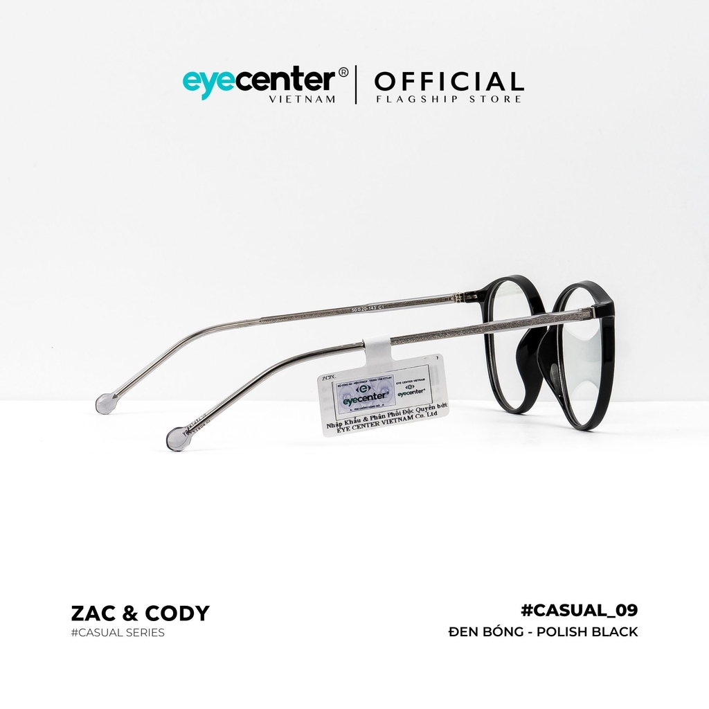 [C09] Gọng kính cận nữ chính hãng ZAC & CODY lõi thép chống gãy nhiều màu casual.09  ZC 8250 by Eye Center Vietnam