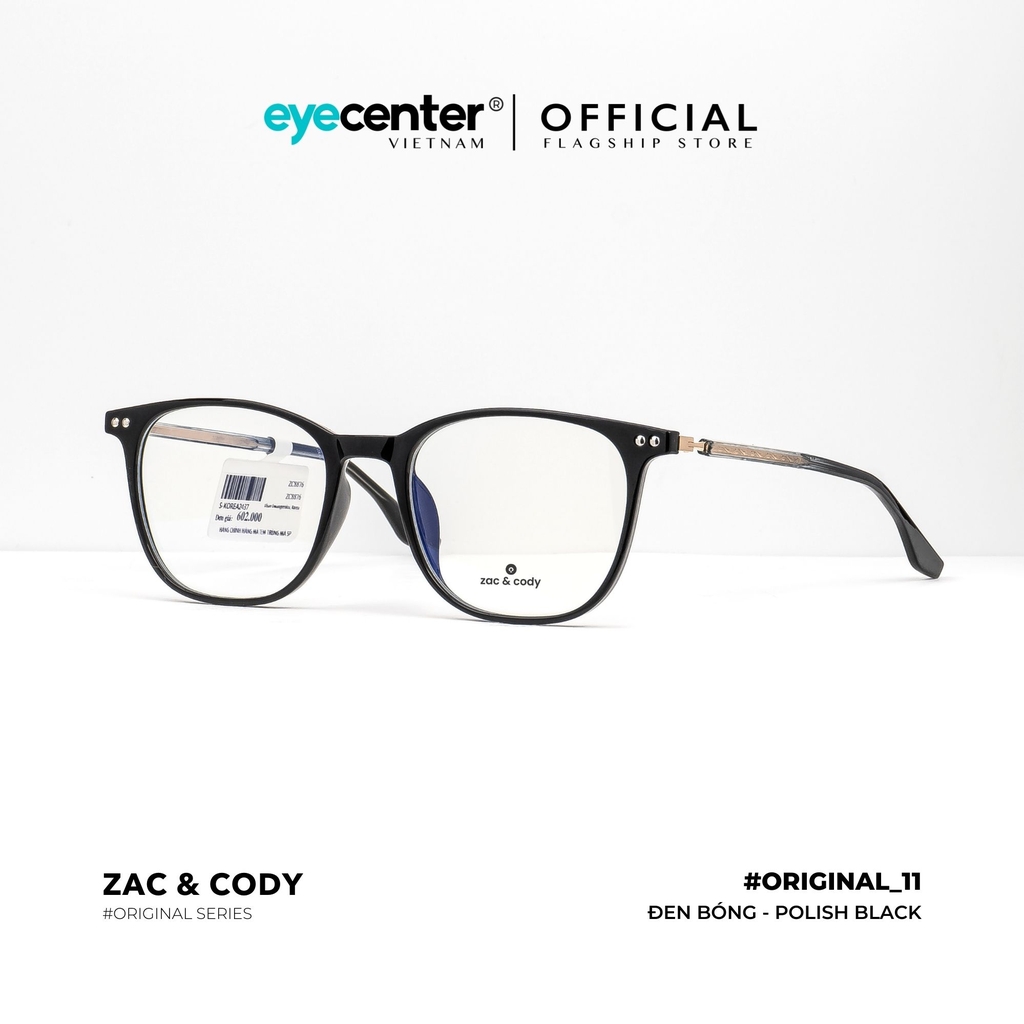 [B11] Gọng kính cận nam nữ chính hãng ZAC & CODY lõi thép chống gãy original.11 ZC TR8876 by Eye Center Vietnam