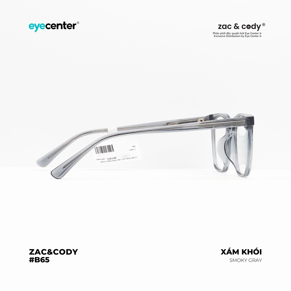 [B65]Gọng kính cận nam nữ chính hãng ZAC&CODY lõi thép chống gãy cao cấp original.65 OZ3  by Eye Center Vietnam