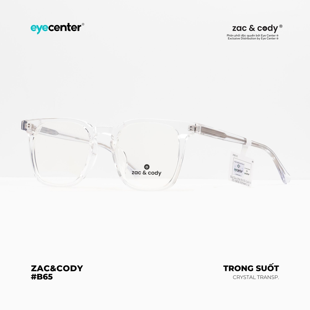 [B65]Gọng kính cận nam nữ chính hãng ZAC&CODY lõi thép chống gãy cao cấp original.65 OZ3  by Eye Center Vietnam