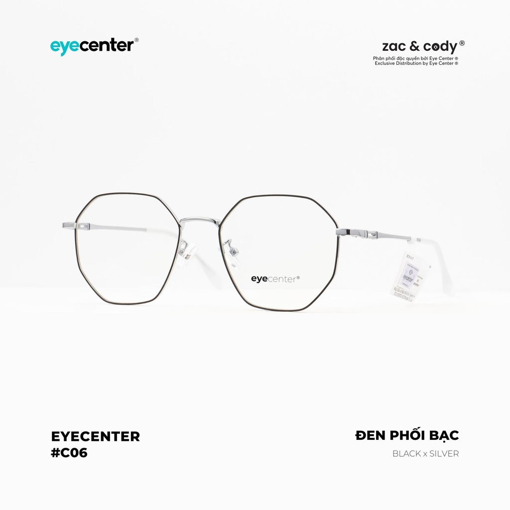 [C06] [29165 - 2299] Gọng kính cận nữ chính hãng EYECENTER kim loại chống gỉ nhiều màu EC 29165 by Eye Center Vietnam