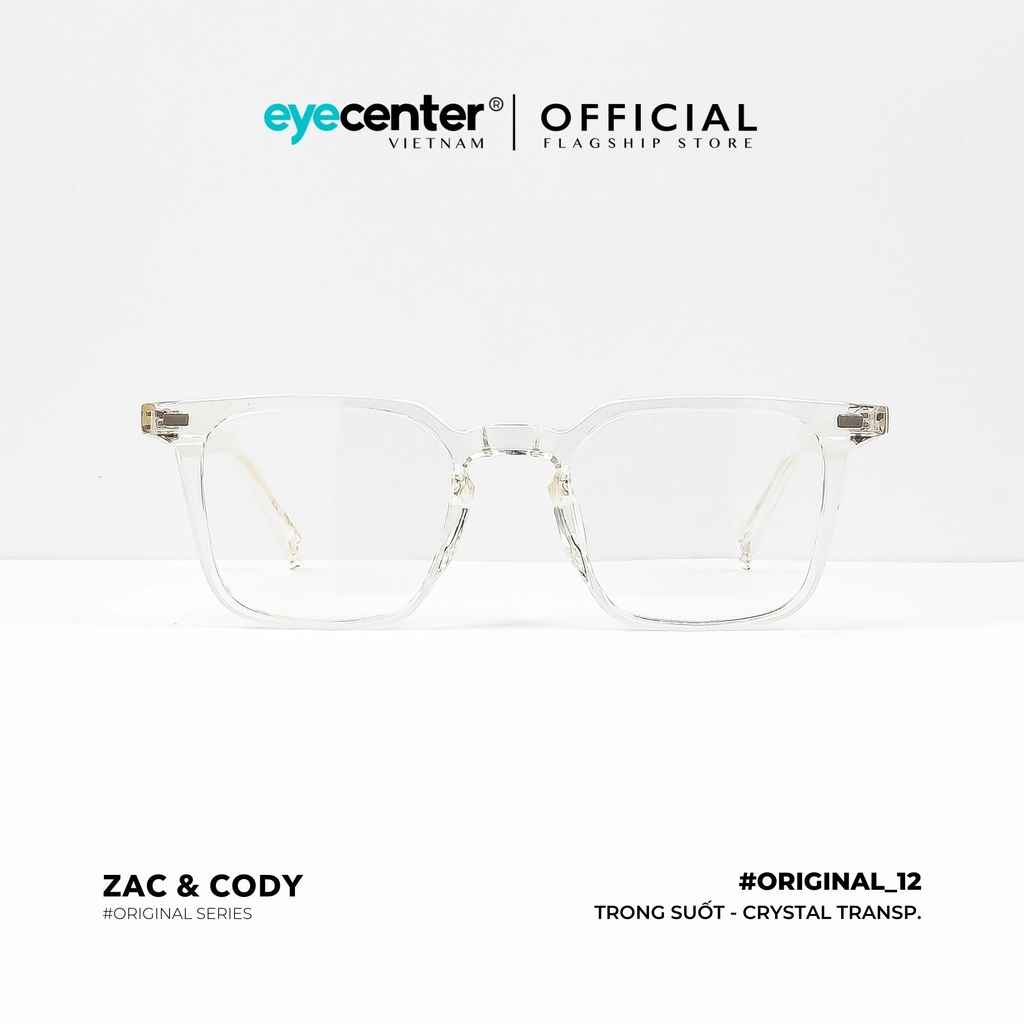 [B12] Gọng kính cận nam nữ chính hãng ZAC & CODY nhựa dẻo chống gãy cao cấp original.12 ZC 280278 by Eye Center Vietnam