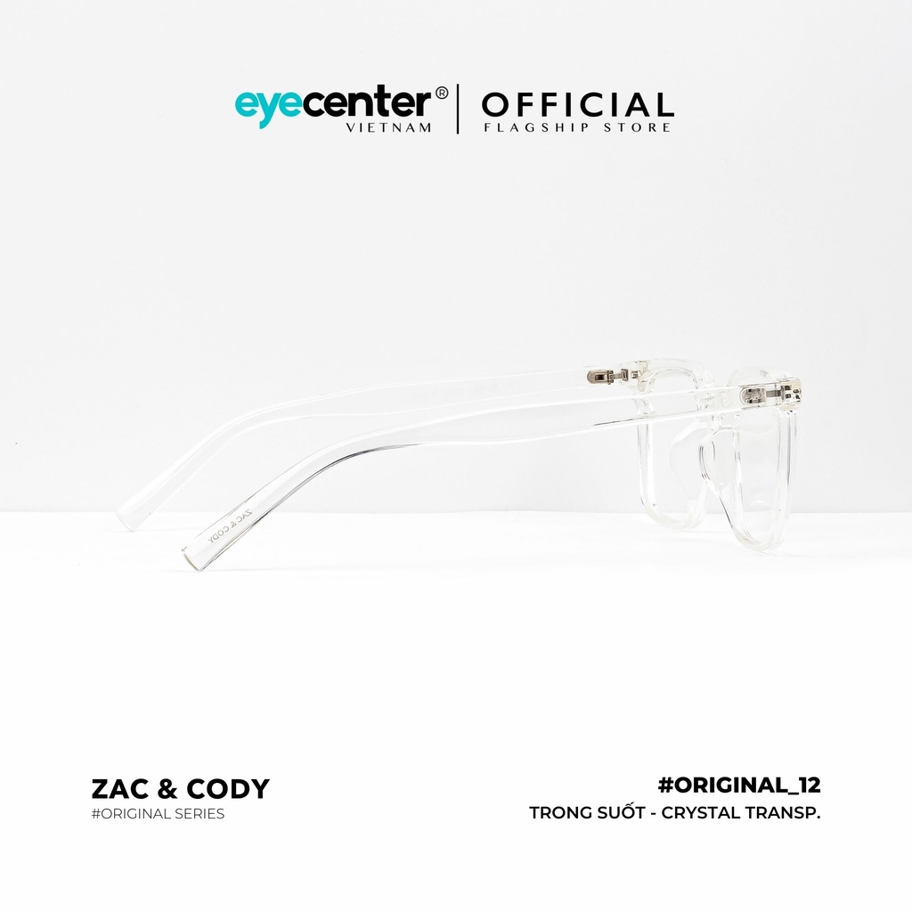 [B12] Gọng kính cận nam nữ chính hãng ZAC & CODY nhựa dẻo chống gãy cao cấp original.12 ZC 280278 by Eye Center Vietnam