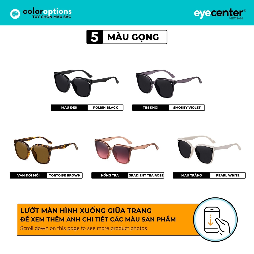 Kính mát Crystal UV chính hãng ZAC & CODY nhiều màu ZC TR6305 by Eye Center Vietnam