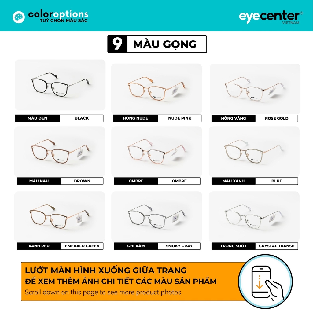 [A120] Gọng kính cận nữ chính hãng EYECENTER nhiều màu 2293