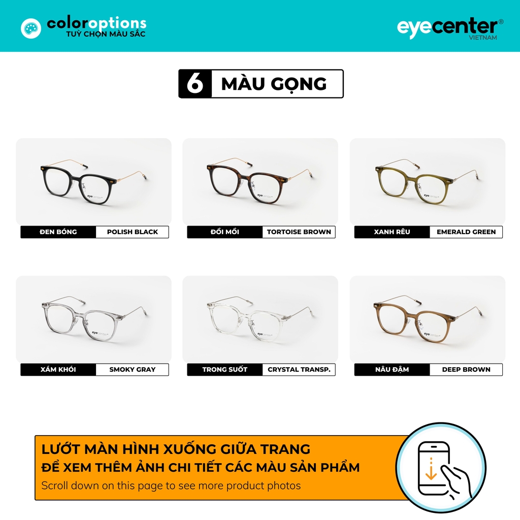[B89] Gọng kính cận nam nữ chính hãng EYECENTER nhiều màu 01178