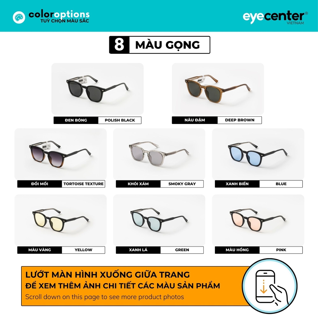 [S26]  Kính mát Crystal UV chính hãng ZAC & CODY nhiều màu 76172 by Eye Center Vietnam