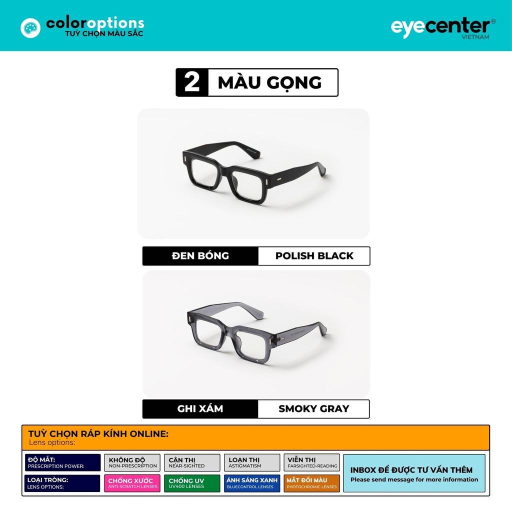 [C38] Gọng kính cận nữ chính hãng EYECENTER nhiều màu 3688