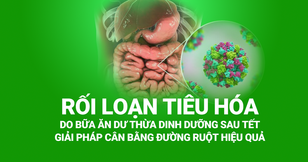 Rối Loạn Tiêu Hóa Do Bữa Ăn Dư Thừa Dinh Dưỡng Sau Tết – Giải Pháp Cân Bằng Đường Ruột Hiệu Quả