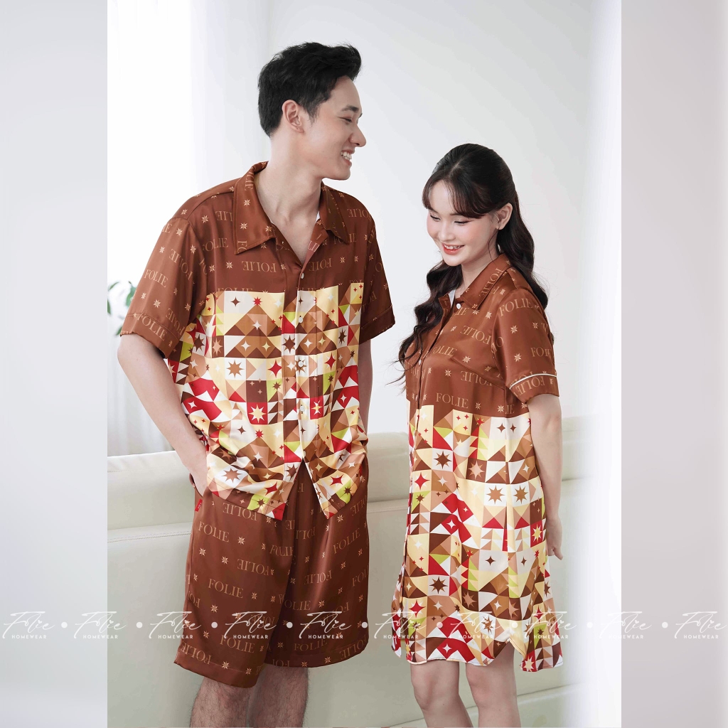 COUPLE COMBO 1 (Nâu) - Set đồ mặc nhà