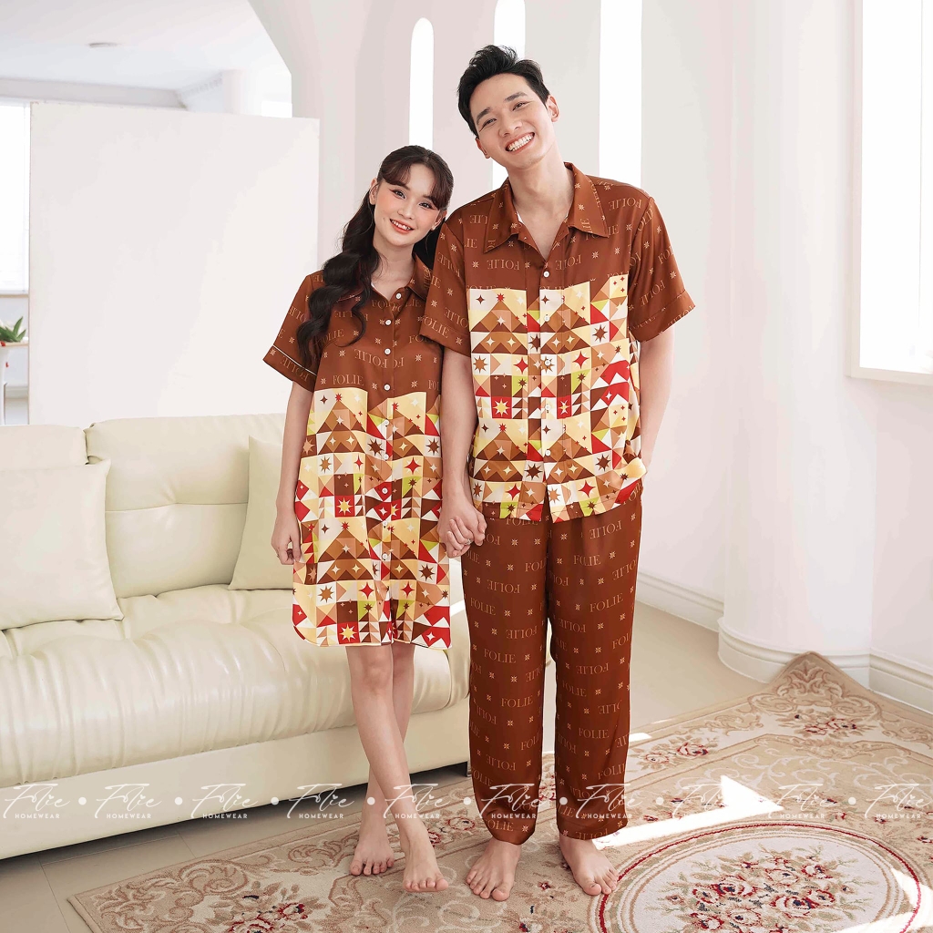 COUPLE COMBO 1 (Nâu) - Set đồ mặc nhà