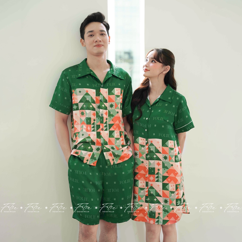 COUPLE COMBO 1 (Xanh lá) - Set đồ mặc nhà