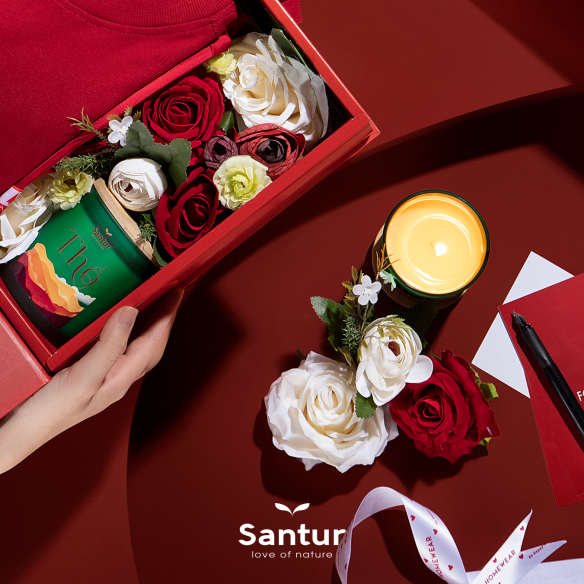 Nến thơm thiên nhiên Santur hương Mộc