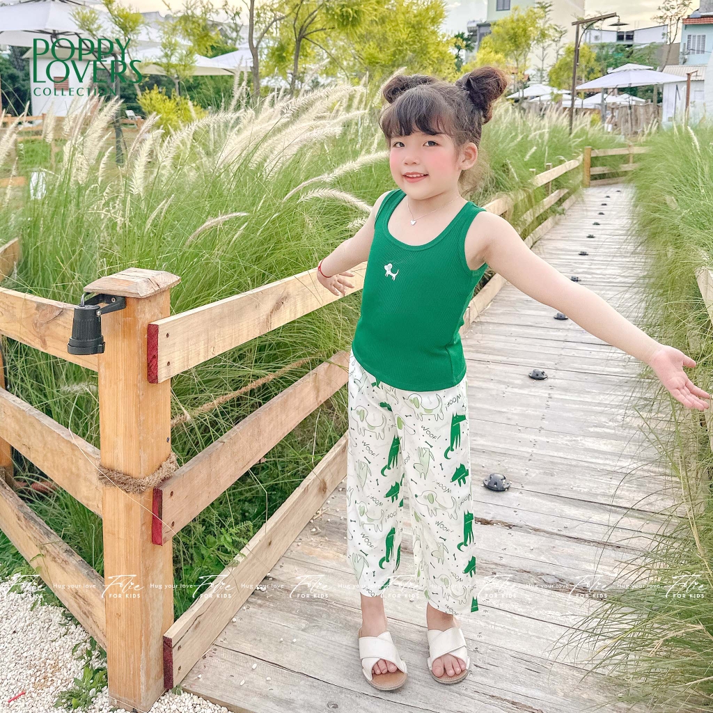 Bộ mặc nhà cho bé FKLA3Q3.9 xanh lá