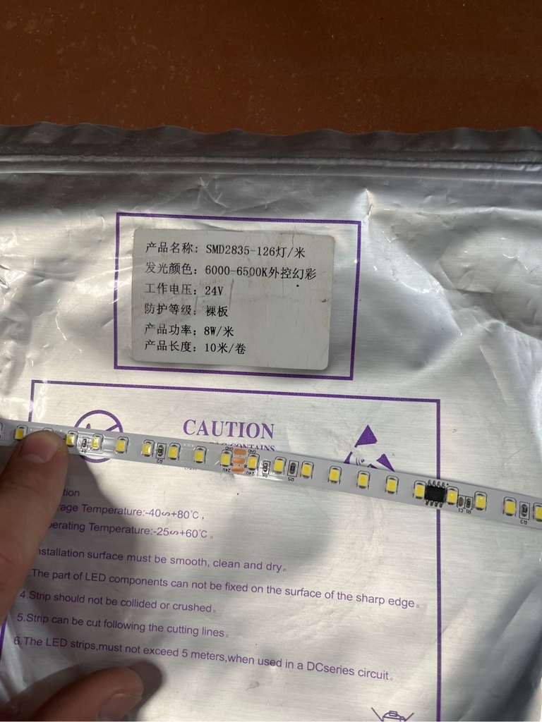 Led Thanh Nhôm Đuổi 2835 24V 120led/m cuộn 10m