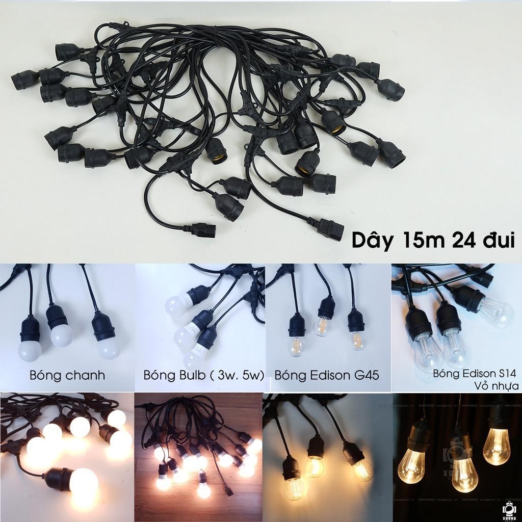 Dây đèn pingpong chống nước ngoài trời