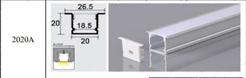 Thanh nhôm rộng 2cm - 5cm