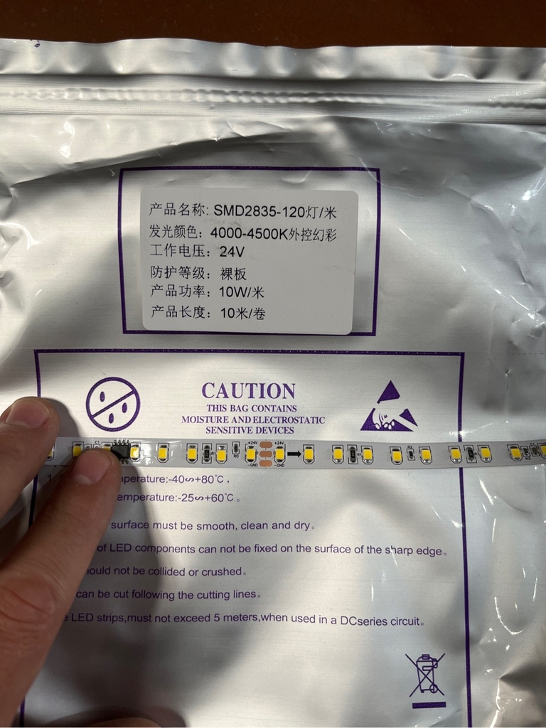 Led Thanh Nhôm Đuổi 2835 24V 120led/m cuộn 10m