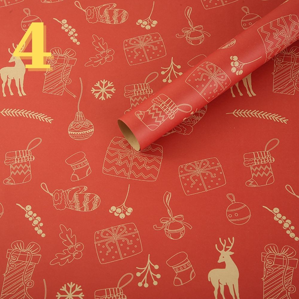 Giấy Craff gói quà Noel size 50x74