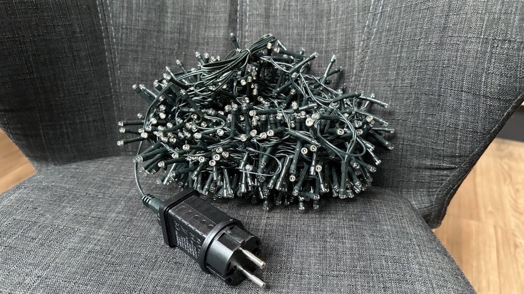 Led siêu dày 20m 800 led dây xanh đặc biệt 8 chê độ