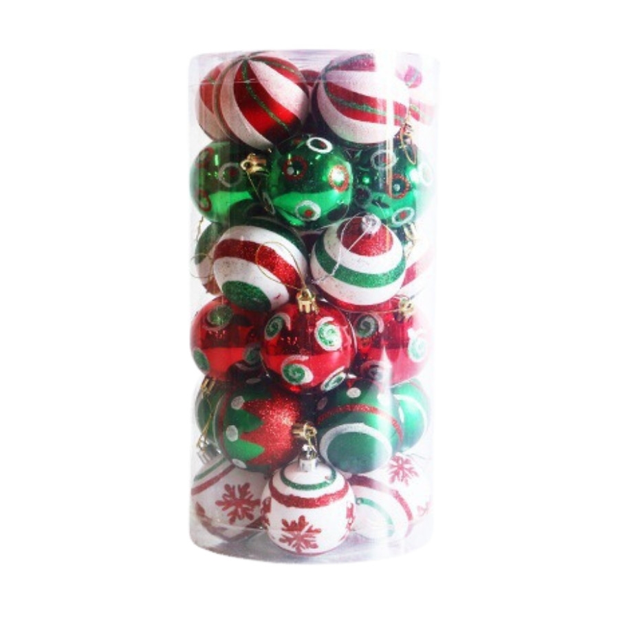 Châu Kiểu Vẽ 2024 - Hộp trụ 24 quả Châu Kiểu Vẽ 6cm