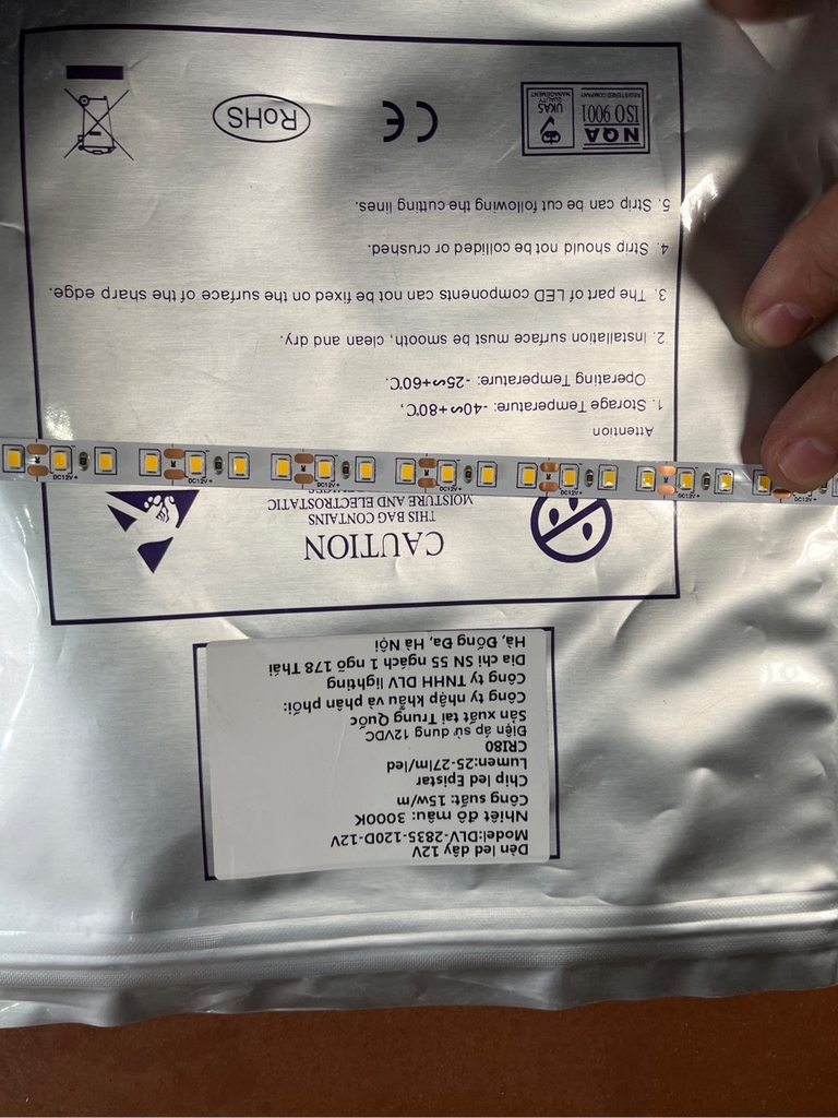 Led Thanh Nhôm cuộn 10m 2835 12V - 120led