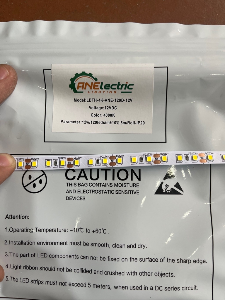 Led Thanh Nhôm cuộn 5m 2835 12V - 120led - Trung Tính 4000K