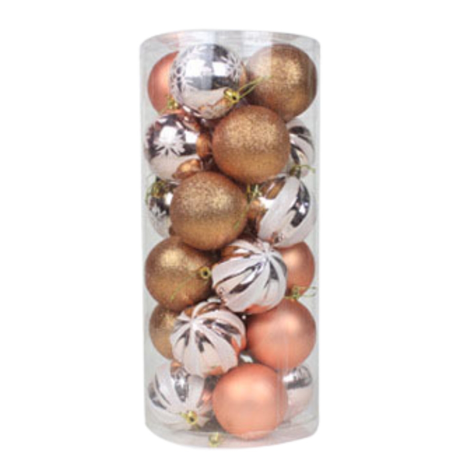 Châu Kiểu Vẽ 2024 - Hộp trụ 24 quả Châu Kiểu Vẽ 6cm